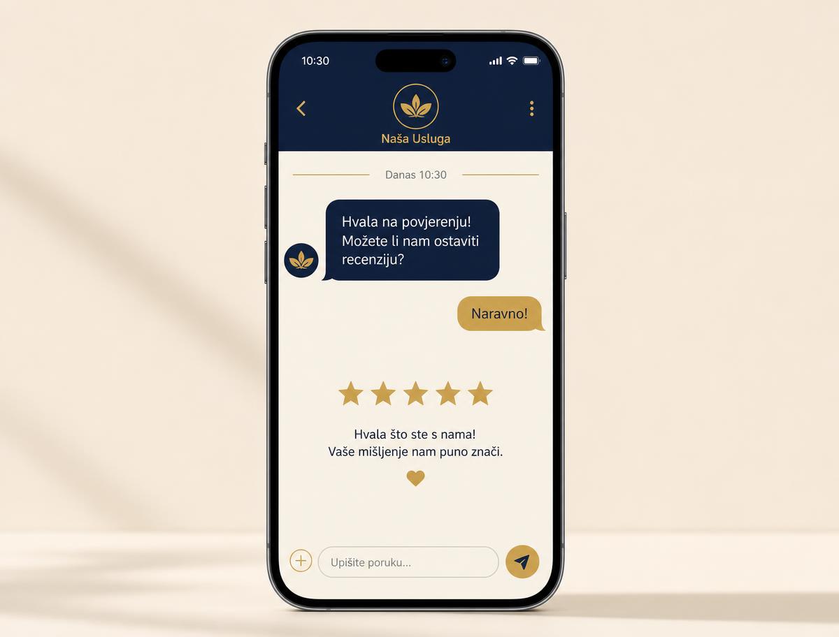 Prikaz na mobitelu: Sustav za 5-zvjezdice recenzije
